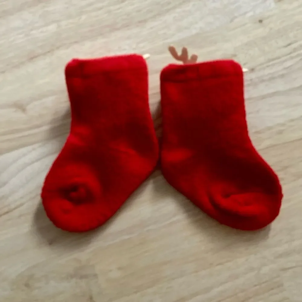 Reindeer Baby Socks